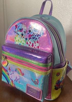 Loungefly Lisa Frank Holographic Glitter Color Block Mini  display picture 1