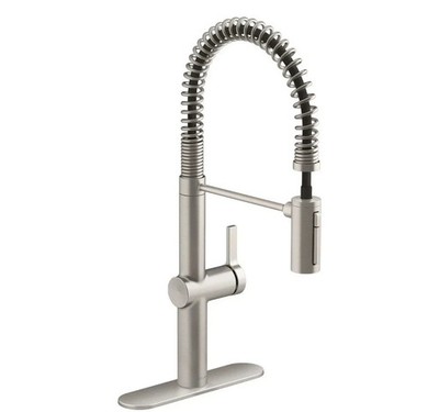 Kohler Haku R38475-LVS Kitchen Faucet Pull Down Semi Pro Stainless Steel