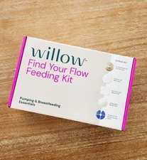NEW Willow Find Your Flow Feeding Kit Silver Nursing Cups 12-Piece Breastfeeding