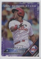 2016 Topps Chrome Future Stars Purple Refractor 73/275 Maikel Franco #64 y8h