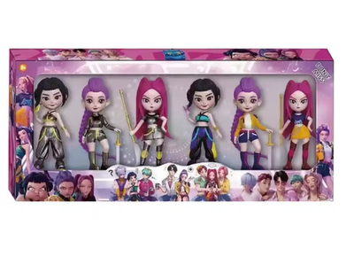 #ad 6pcs Kpop Demon Hunters Figures Set Rumi Mira Zoey PVC Action Model Toys Gift $25.99