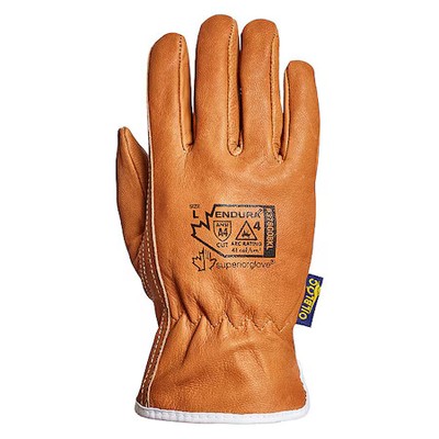 Superior Glove 378Gobkl-L Multipurpose Leather Glove, Goatskin, 10'' Length,