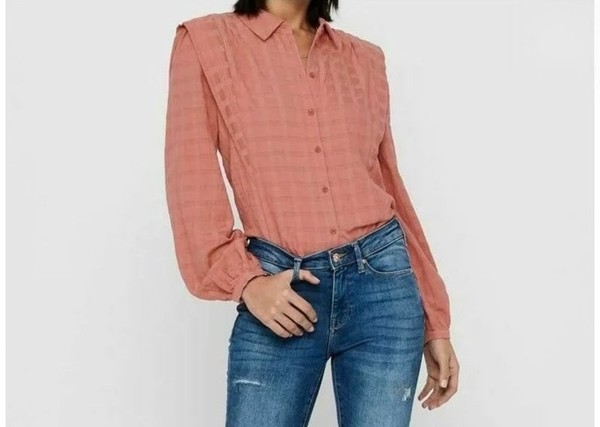 Women Laura Torelli Shirt Coral Cotton S