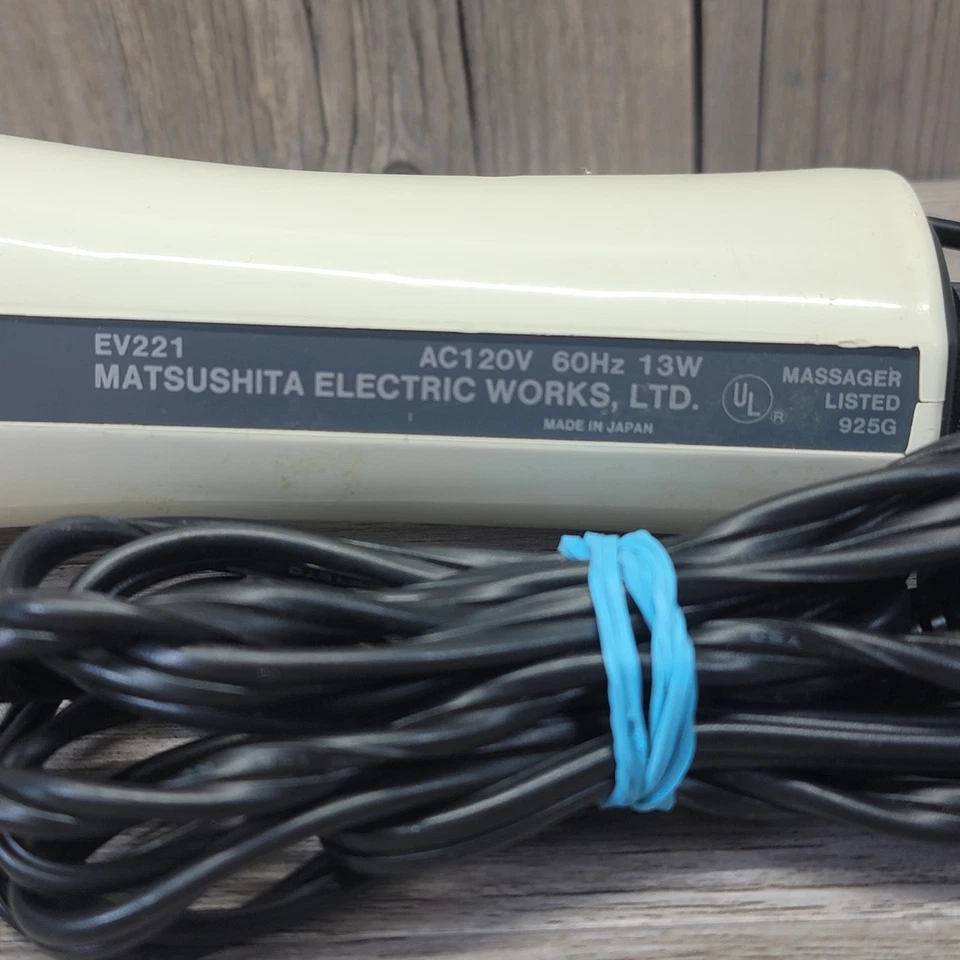 Massageador de corpo inteiro vintage Panasonic Panabrator II EV221 velocidade variável - Imagem 3 de 4