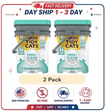 2 pack Purina Tidy Cats Free and Clean Clumping Cat Litter, Unscented, 35 lb