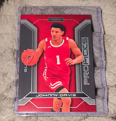 Pro Picks 2021-22 Basketball Johnny Davis Wisconsin Badgers Guard Card #PP-29