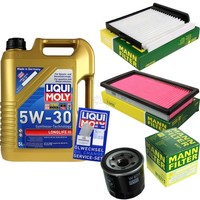 Mann Inspektionspaket 5L Liqui Moly Longlife 5W-30 FüR Nissan NV200 Evalia Tiida