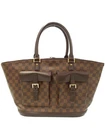 Louis Vuitton Damier Manosque GM Tote Bag Ebene Orange Canvas N51120 #T1065