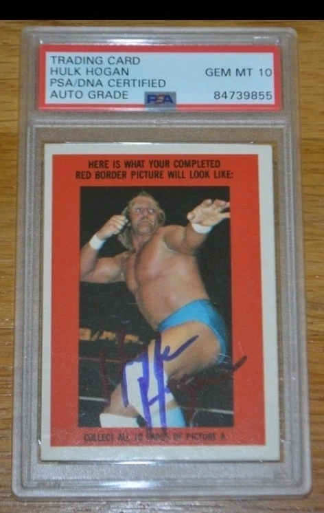 Lot De 4 Cartes WWF Topps 1985 - Classées SGC, Figurines Lutte Dont Hulk Hogan, Collection