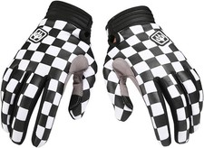 Fast Goose Dirt Bike Gloves Black & White Che...