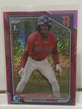 2024 Bowman Chrome Prospects Fuchsia Shimmer Refractor /199 Starlyn Nunez