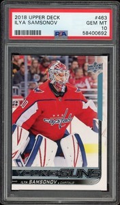 2018-19 Upper Deck Series 2 Ilya Samsonov Young Guns PSA 10 #463 Rookie RC