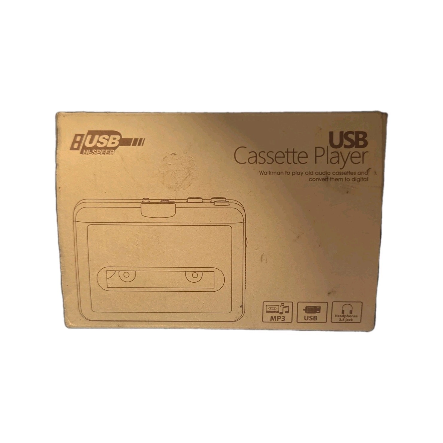 Cassette Converter BR602B USB MP3 Auto-Reverse Headphone Jac