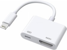  Certificado Apple MFi Adaptador Apple a HDMI para iPhone a TV, adaptador AV