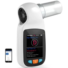 Tragbares Spirometer Lungenfunktionsprüfung Lungenvolumenmessgerät Bluetooth App