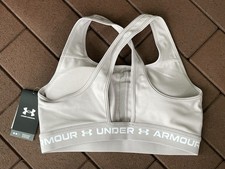 Under Armour Crossback Mid Sports Bra - Women  s Large New With Tags - Gray Dawn