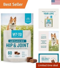 Advanced Hip Joint Chews For Dogs, 60 Count, Chicken Flavored Supplements M...