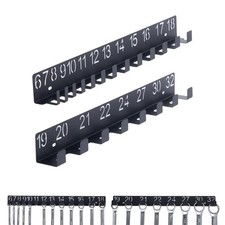 2-Pack Wall Mount Wrench Organizer, Garage Storage Rack for Home & Workshop
