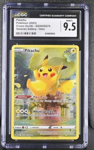 Pikachu Galarian Gallery Crown Zenith GG30/GG70 CGC 9.5