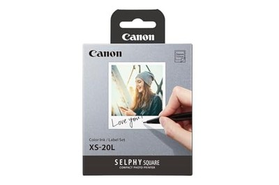Canon SELPHY SQUARE QX10/QX20 Color Ink/Label Set XS-20L