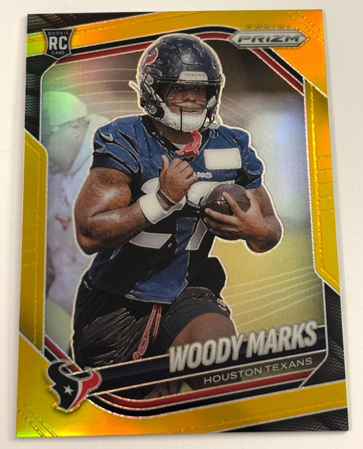 Woody Marks 2025 Panini Prizm True GOLD Prizm RC Rookie Card /10 !!!!