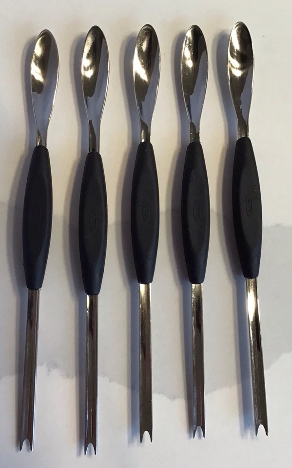 Crab/Lobster/Seafood Pick Fork Scoop Set of 5, Set of 4 Crackers Stainless Steel - Image 3 of 4