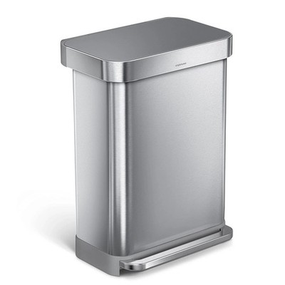 NEU Simplehuman CW2086 55L rechteckiger Küchen-Treteimer