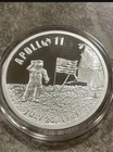 1 Troy Oz .999 Fine Silver Apollo 11 Round NASA 50th Anniversary $1 in a capsule