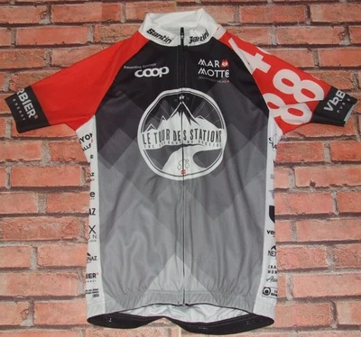 TOUR STATIONS SANTINI Maglia Camiseta de Ciclismo (1267) Talla S - Imagen 1 de 2