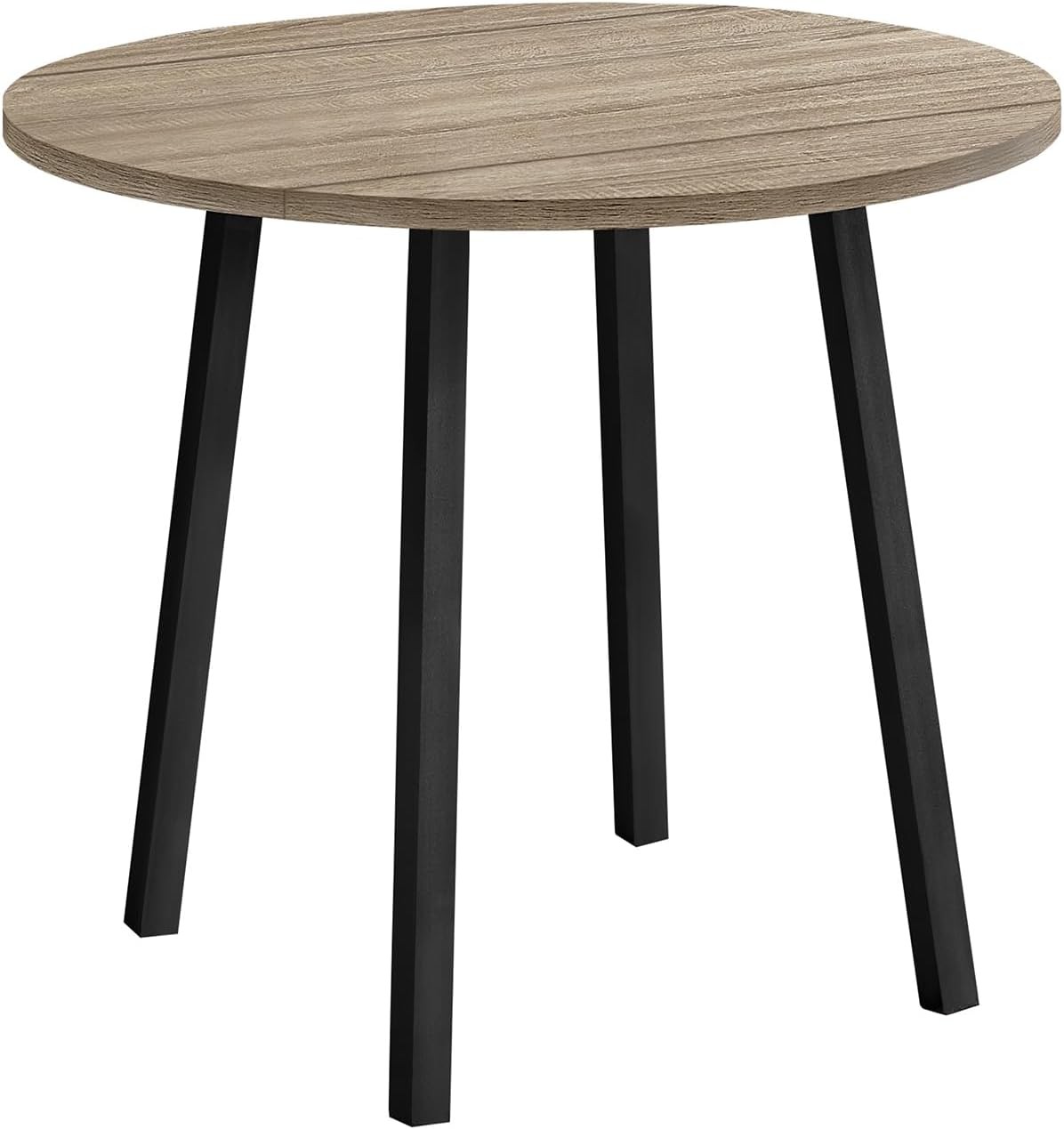 Monarch Specialties I 1003 3Pc Dining Table Set, Drop Leaf, Brown/Black