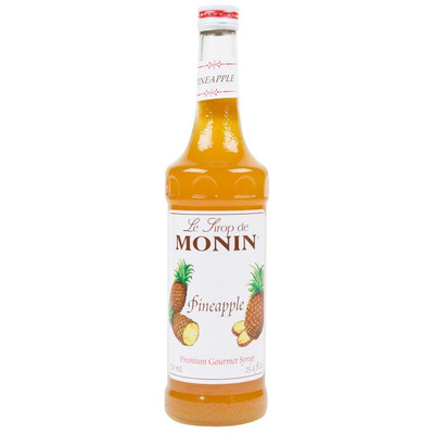Monin Pineapple Syrup 750mL Beverage Kosher Vegan Gluten Free Dairy Free