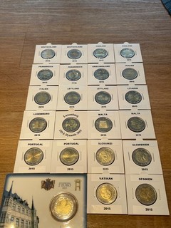 2 Euro Münzen aus Europa 2015 mit Vatikan