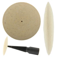 Felt Knife Edge Wheel 2" 3" 4" Polishing Rotary Buff Pinhole Center Jewelry