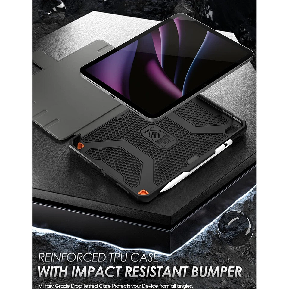 Чехол-книжка со стойкой на 360 градусов для Apple iPad 10,9 (2022) режим сна и пробуждения - Изображение 4 из 4