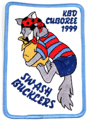 1999 KBD Cuboree Swash Bucklers Pirate Wolf Patch Boy Scouts BSA Cub Scouts