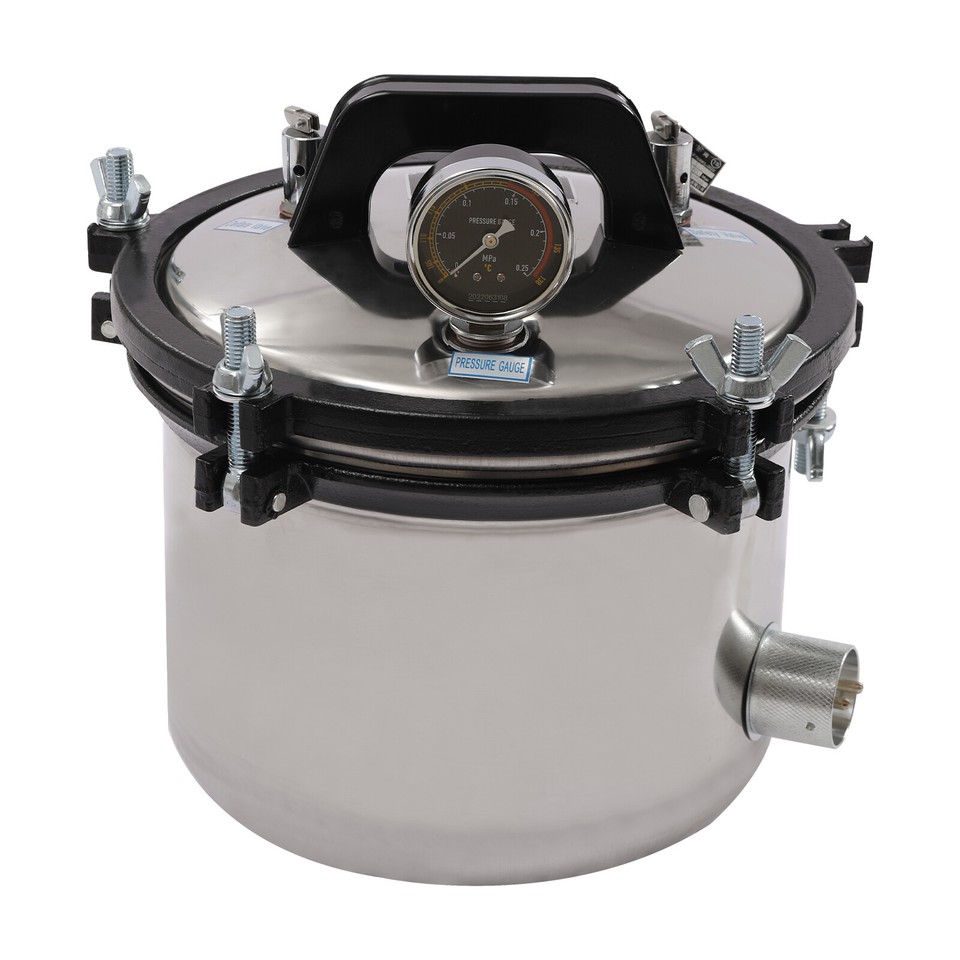 Autoclave Steam Sterilizer Dental Equipment Sterilization 8L Medical ...