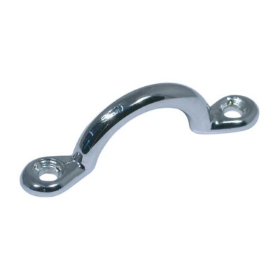 Chrom Schnüröse. Bootsüberdachung, Fender etc. 20 mm Radius