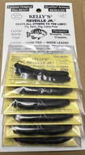 Kelly Reveille Jr "Rubber Worm" Blackberry Black ***Card of 12 Worms***