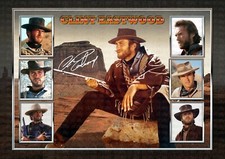 Clint Eastwood SIGNED ORIGINAL A4 PHOTO PRINT MEMORABILIA