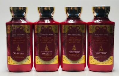 4 Bath & Body Works BRIGHT CHRISTMAS MORNING Lotion Cream