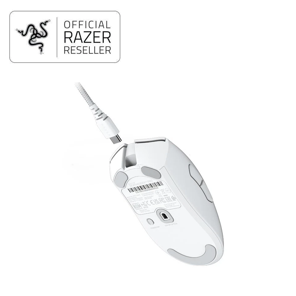 Razer DeathAdder V3 Pro Lightweight Wireless Ergonomic Esports Mouse - White - image 4 of 4