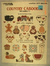 Country Caboodle - Mini Series #1 - Leisure Arts 371 - 30+ Cross Stitch Patterns