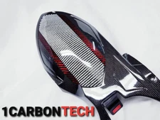 DUCATI 848 1098 1198 CARBON FIBER REAR FENDER HUGGER MADE WITH KEVLAR HYBRID