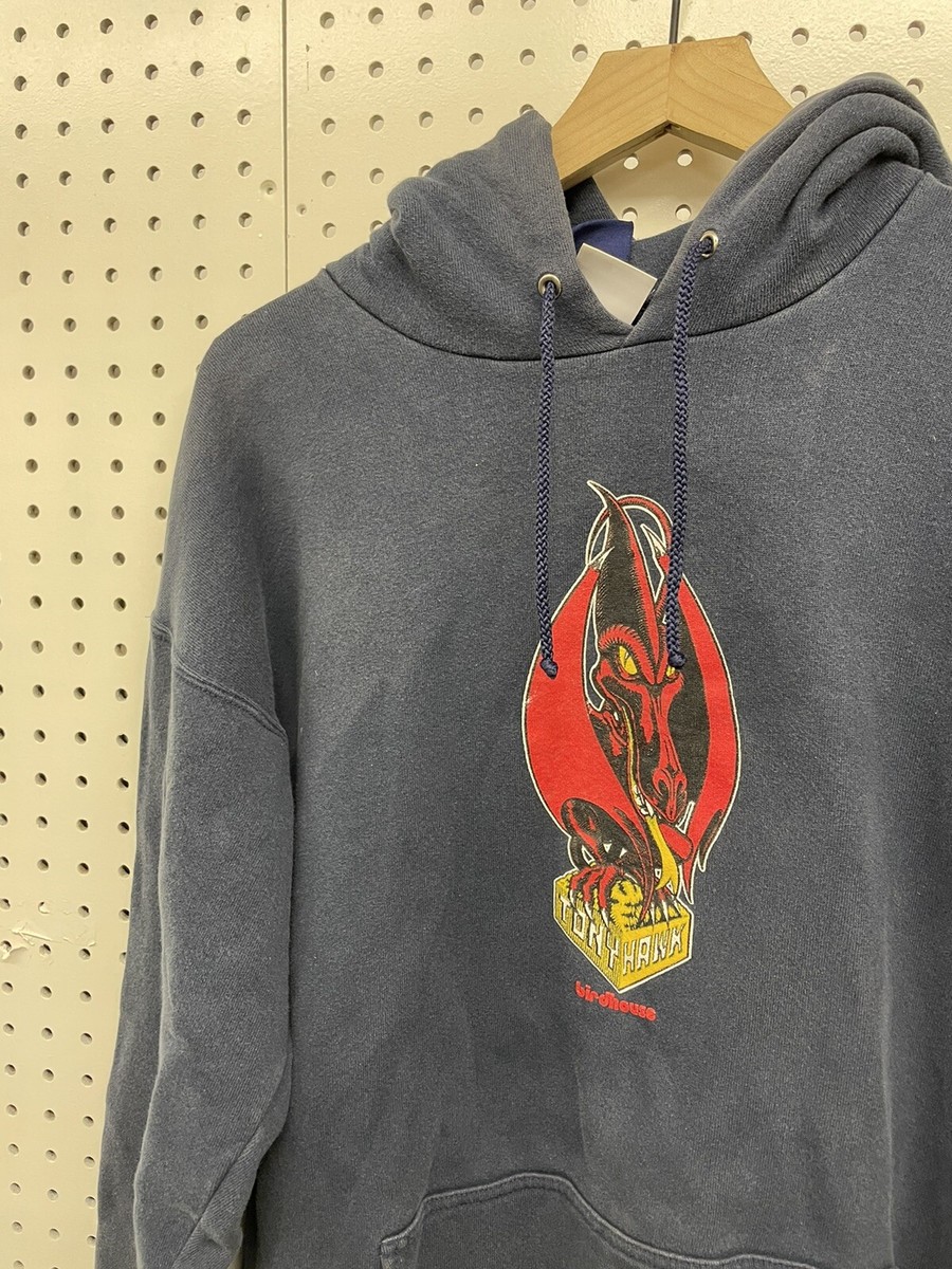 Vintage Birdhouse Skateboards Tony Hawk Hoodie Sweatshirt Medium