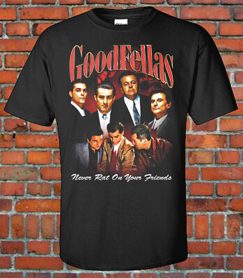 GoodFellas 90s Style Bootleg Vintage Rap Tee Movies Mob Mafia 