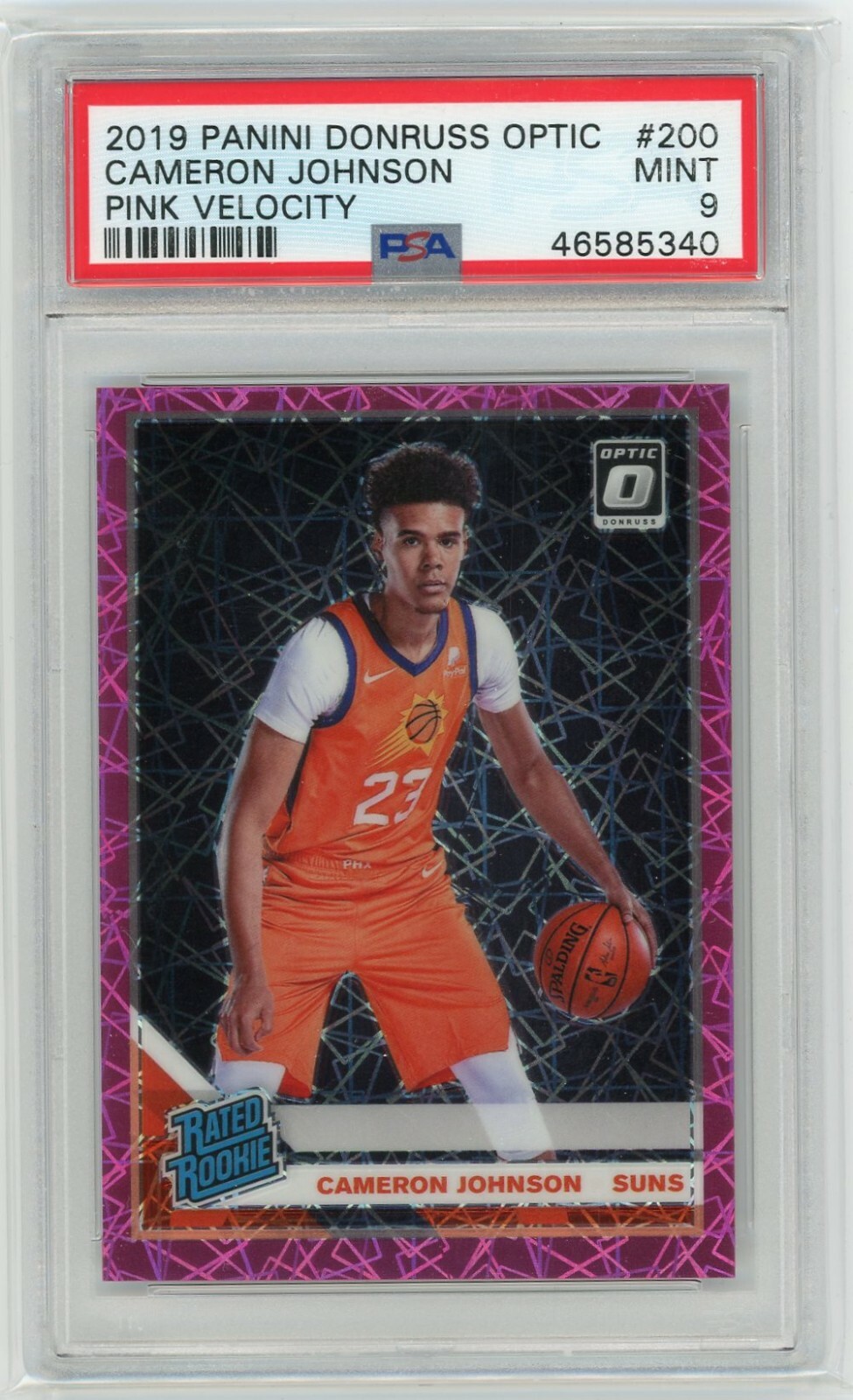 2019 Panini Donruss Optic #200 Cameron Johnson Pink Velocity #59/79