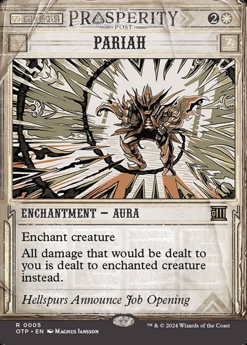 MTG OTJ Breaking News R Pariah #0005