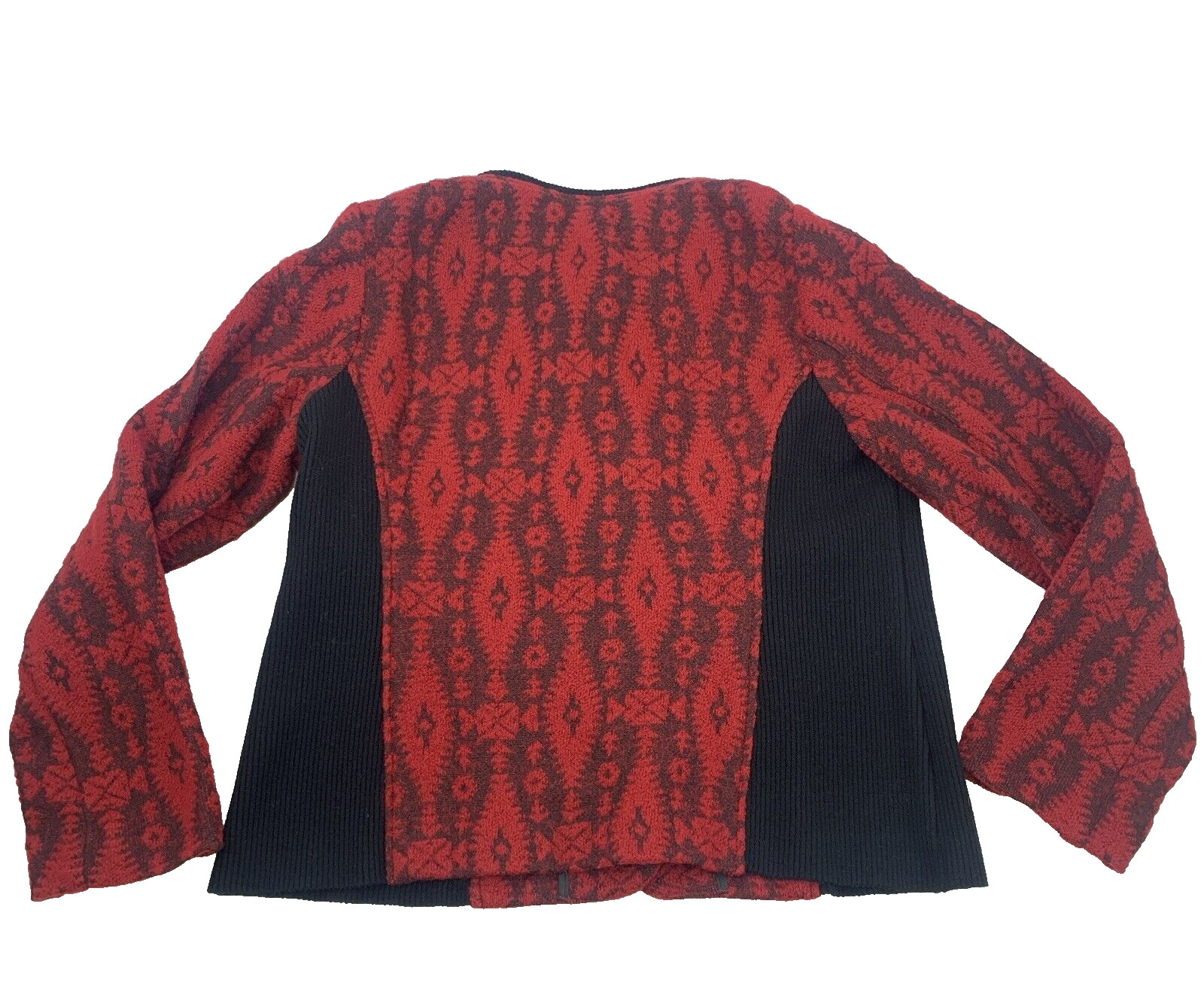 Pendleton Wool Cardigan Sweater Button Red Aztec … - image 10