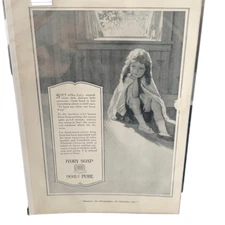 Vintage 1916 Ivory Soap 99.44% Pure Girl Ad Advertisement