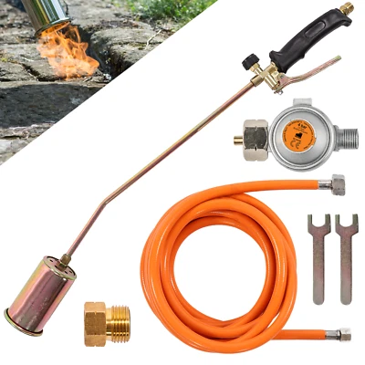 FEPRO® Gasbrenner Abflammgerät Unkrautvernichter Brenner Dachbrenner 58KW